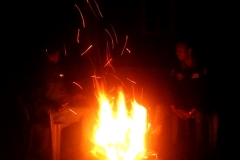 Bonfire at the Riverside Dwelling