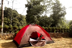 Camping at the Riverside Dwelling