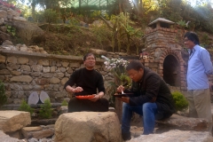 NDA Darjeeling Staff Picnic Enjoying meal