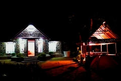 The Night view of the Cottage at Riverside Dwelling Homestay Darjeeling